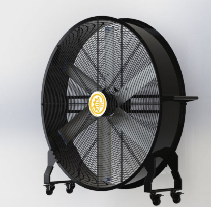 Ventilador portátil HVLS de CorTec Vidar: ventilación móvil para espacios que no pueden instalar ventiladores de techo