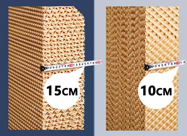 Cortina de agua espesada para refrigeración por evaporación